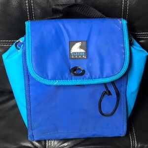 Glacier Gear Travel Cooler Lunch Pack Bag Strap Blue Insulated medium 8x9x6